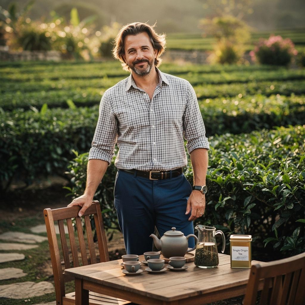 Ingredienti per una miscela di tè: zenzero, limone e miele disposti su un tavolo di legno.